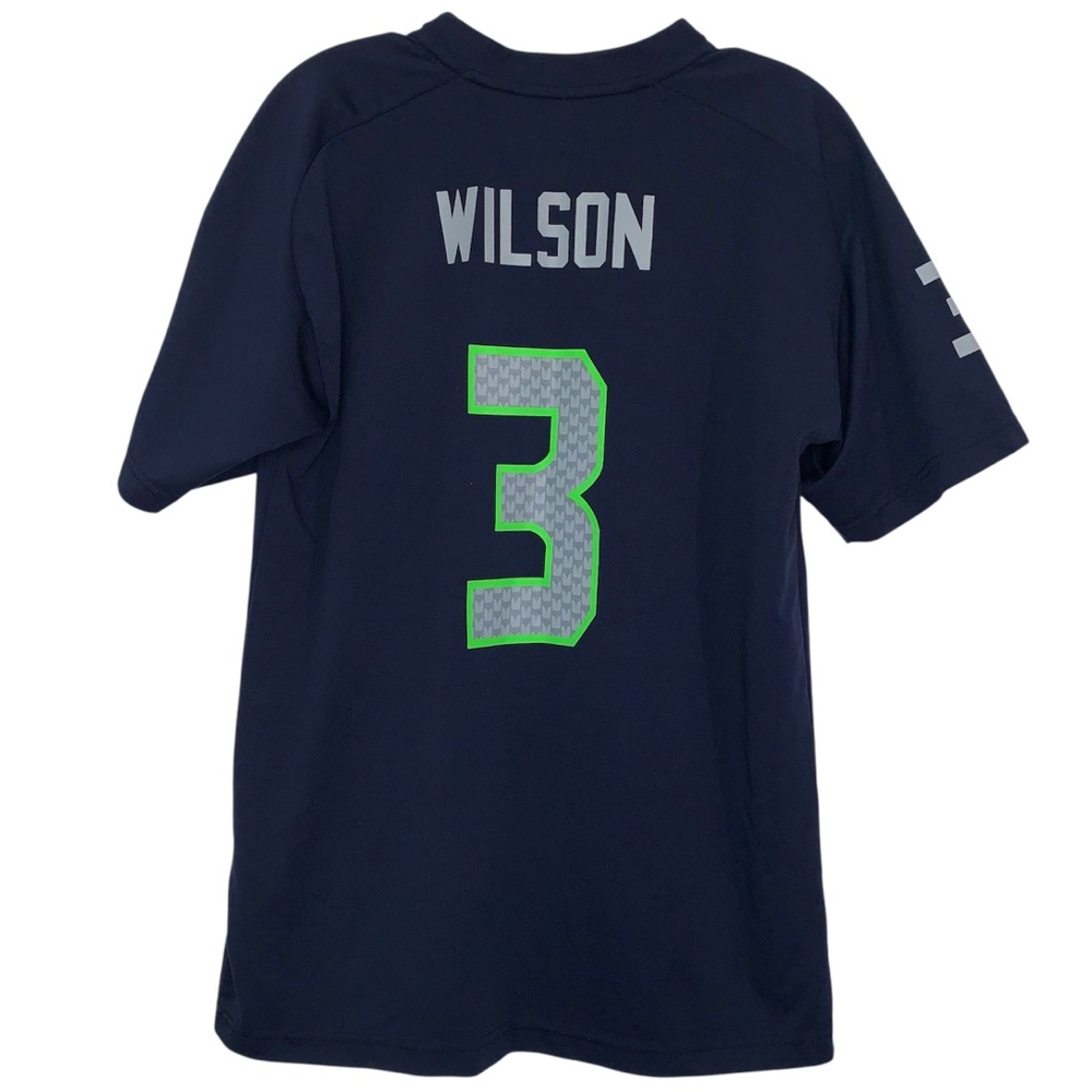 Seattle Seahawks Jersey Youth X-Large 18/20 Russel Wilson - Picture 2 of 6